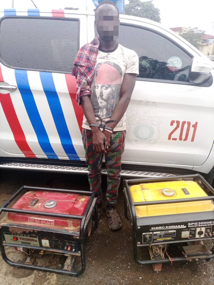 Police Arrest Ex-convict With Two Suspected Stolen Generators - Justice 