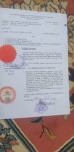 Copy of the Court Order